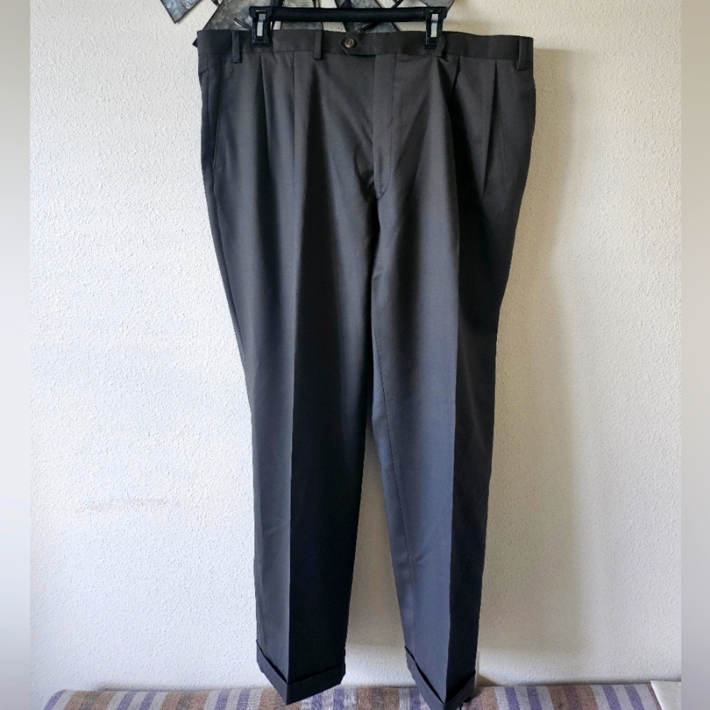 LAUREN Ralph Lauren Mens Green120s & Cashmere WoolOffice Pants Size 42R